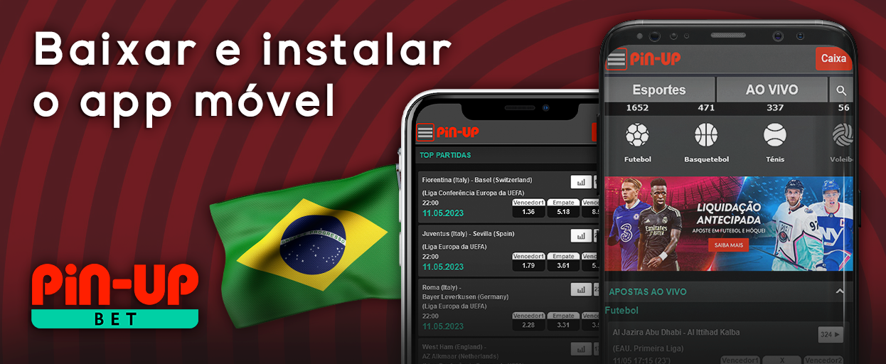 Aplicativo móvel Pin Up para Android e iOS 