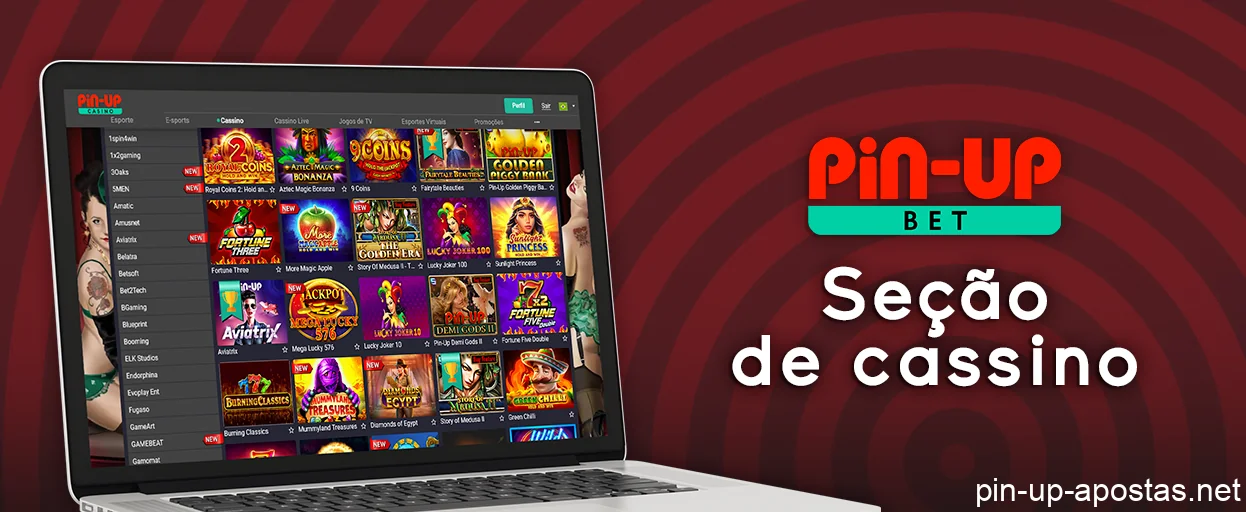 Sobre a seção de cassino em Pin Up - Caça-níqueis, Jogos de mesa, Jogos de vídeo pôquer