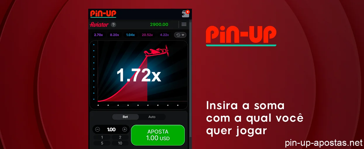 Clique no botão verde para começar a jogar aviador - Pin Up