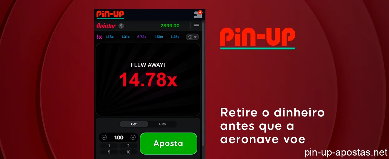 Retire o dinheiro antes que a aeronave voe – Pin Up