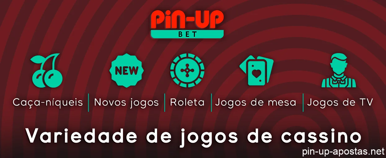 A variedade de jogos de cassino no site da Pin Up - Caça-níqueis, Roleta, Jogos de mesa