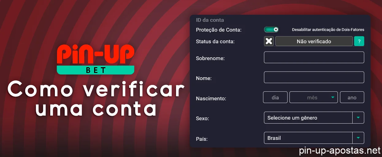 Verificação de conta pessoal na Pin Up - Processo de verificação de identidade