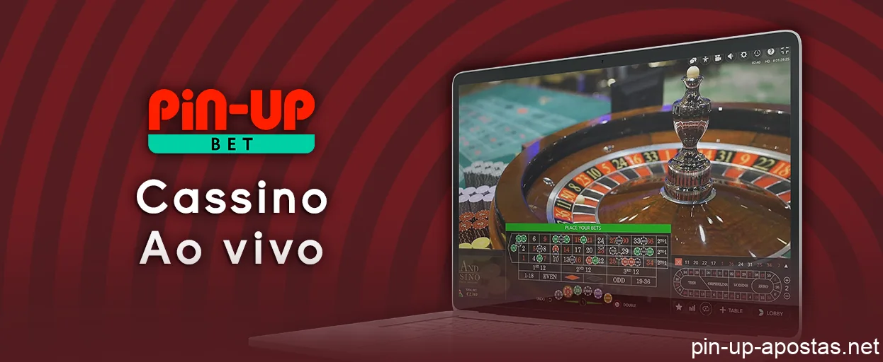 Seção de cassino ao vivo na Pin-Up for Brazilians