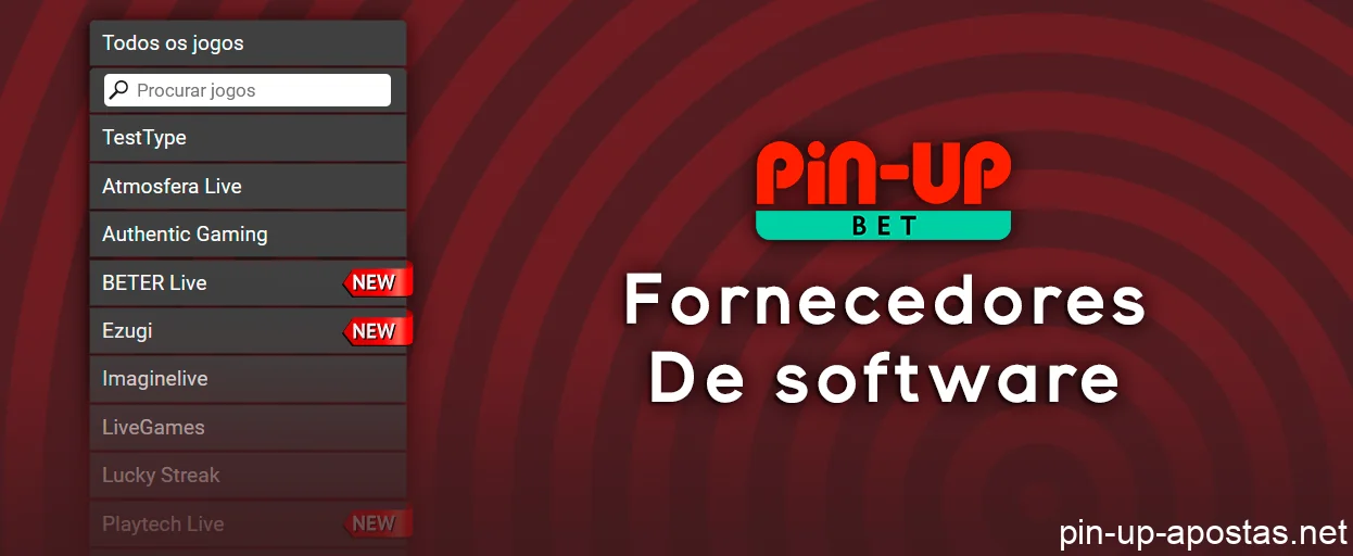 Provedores de jogos de azar ao vivo no cassino on-line Pin Up